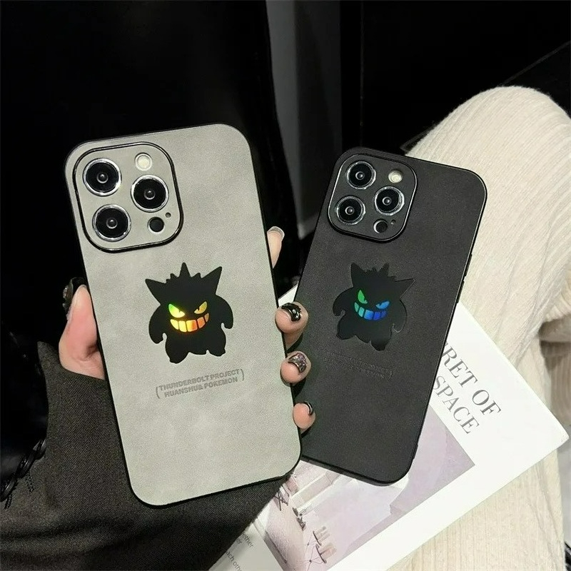 Apple Iphone 15 Pro Max - Cartoon Anime Gengar Pelle Texture Laser