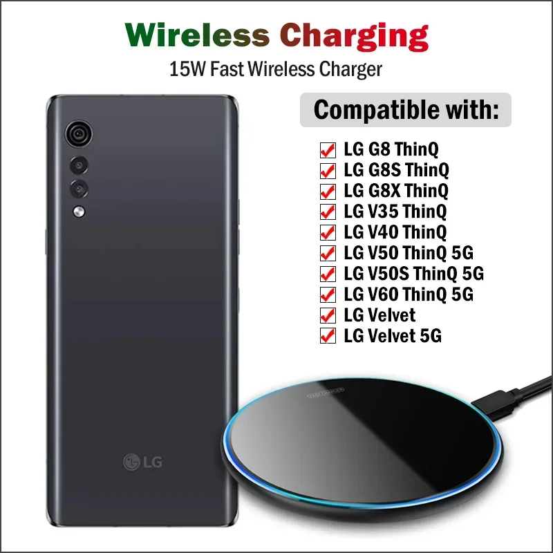 Wireless Charger Watch - Caricabatterie wireless veloce da 15 W