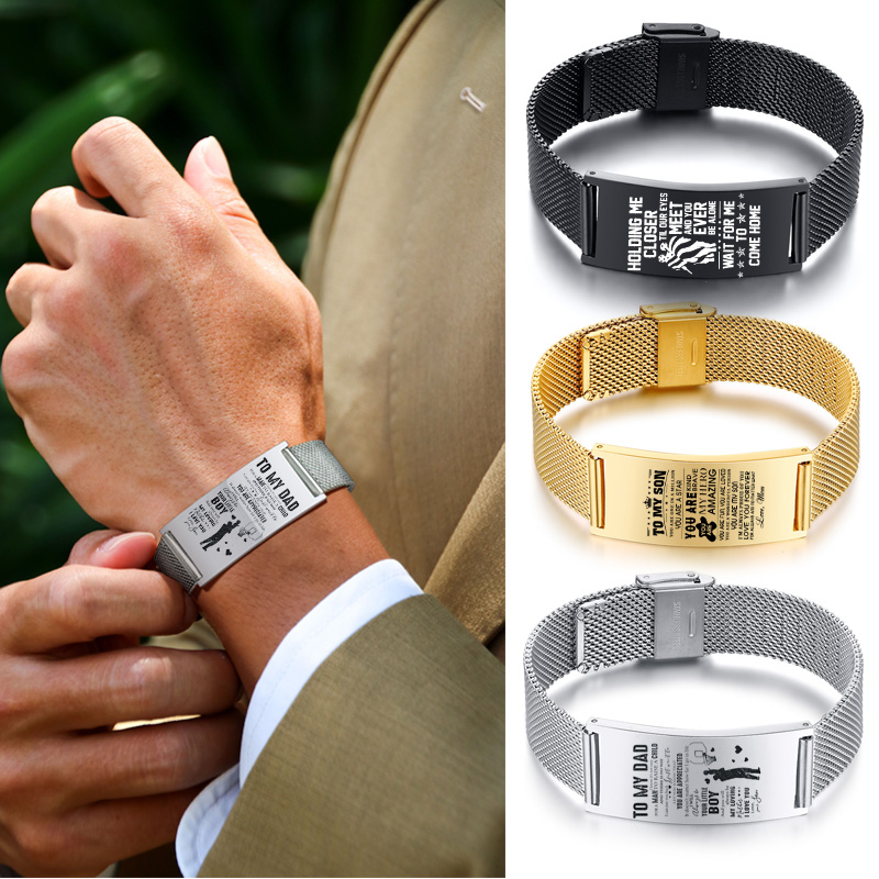 Stainless Mesh Band - Degli uomini Del Braccialetto Senza Tempo
