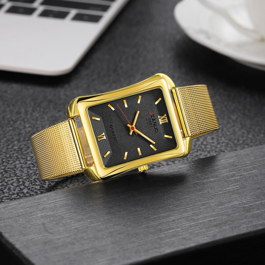 Stainless Mesh Band - 2024 nuovo orologio quadrato da uomo