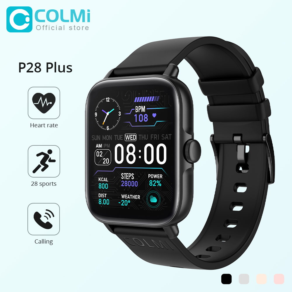 Smartwatch Faces - COLMI P28 Plus Bluetooth risposta alla