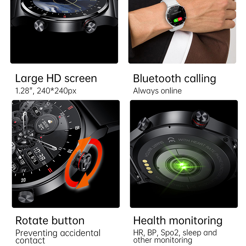 GPS ECG + PPG Chiamata Bluetoo - Smartwatch Faces recensione e prezzo