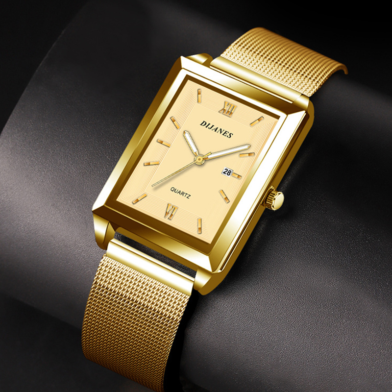 Orologio da uomo in pelle con  - Stainless Mesh Band recensione e prezzo
