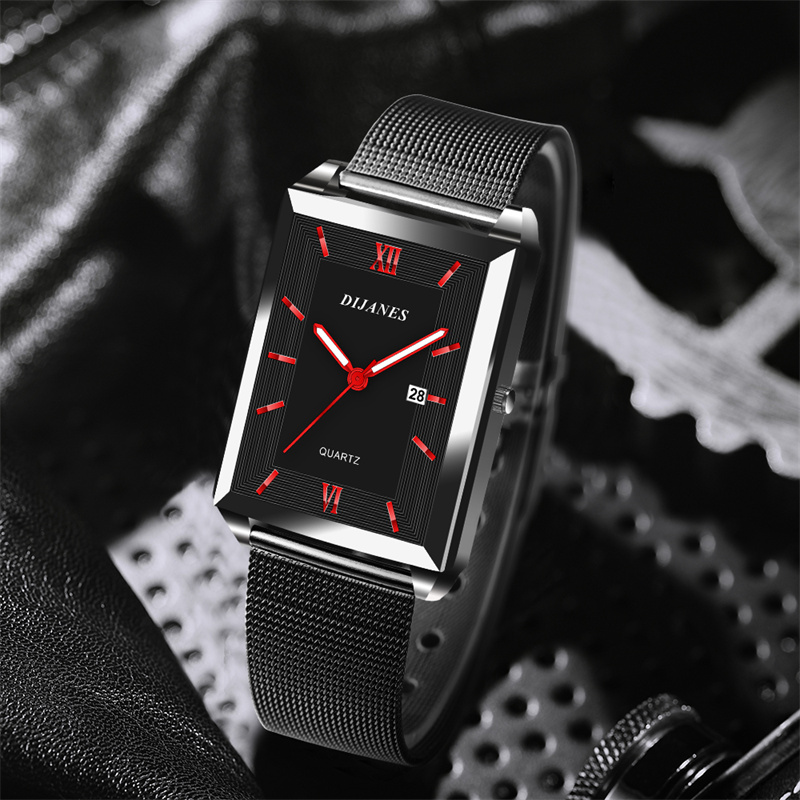 Orologio da uomo in pelle con  - Stainless Mesh Band recensione e prezzo