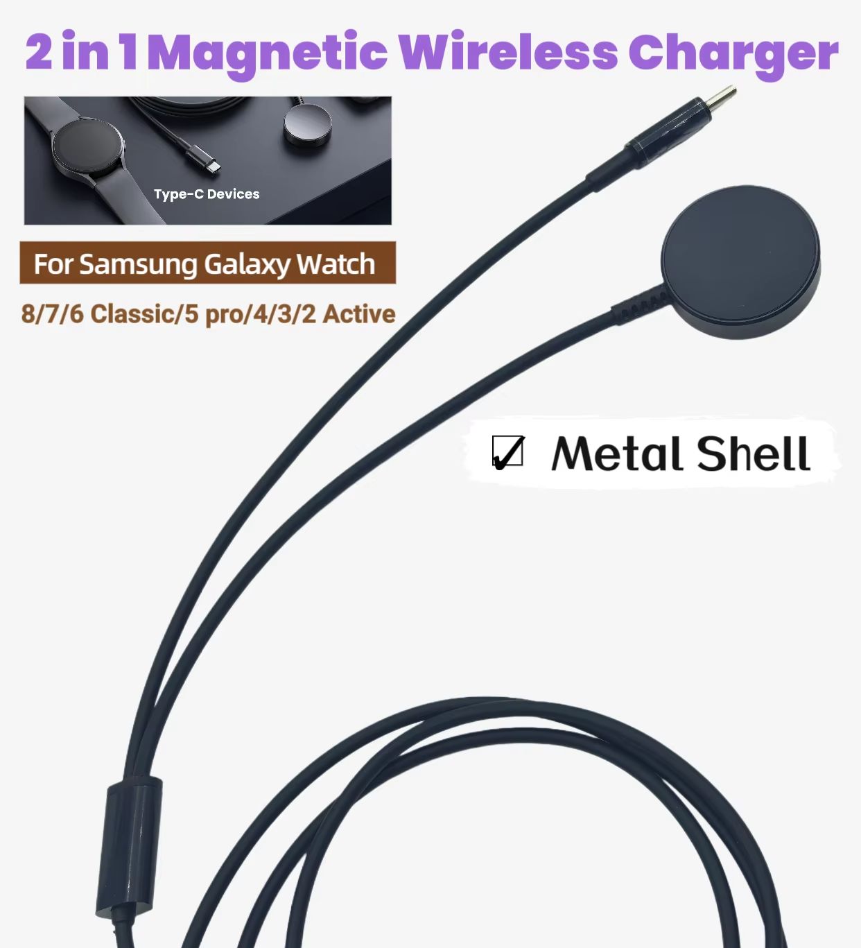 Cavo di Ricarica Magnetico Wir - Wireless Charger Watch recensione e prezzo