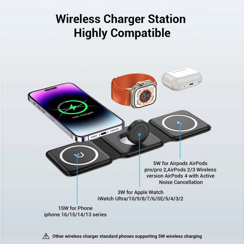Caricabatterie wireless pieghe - Wireless Charger Watch recensione e prezzo