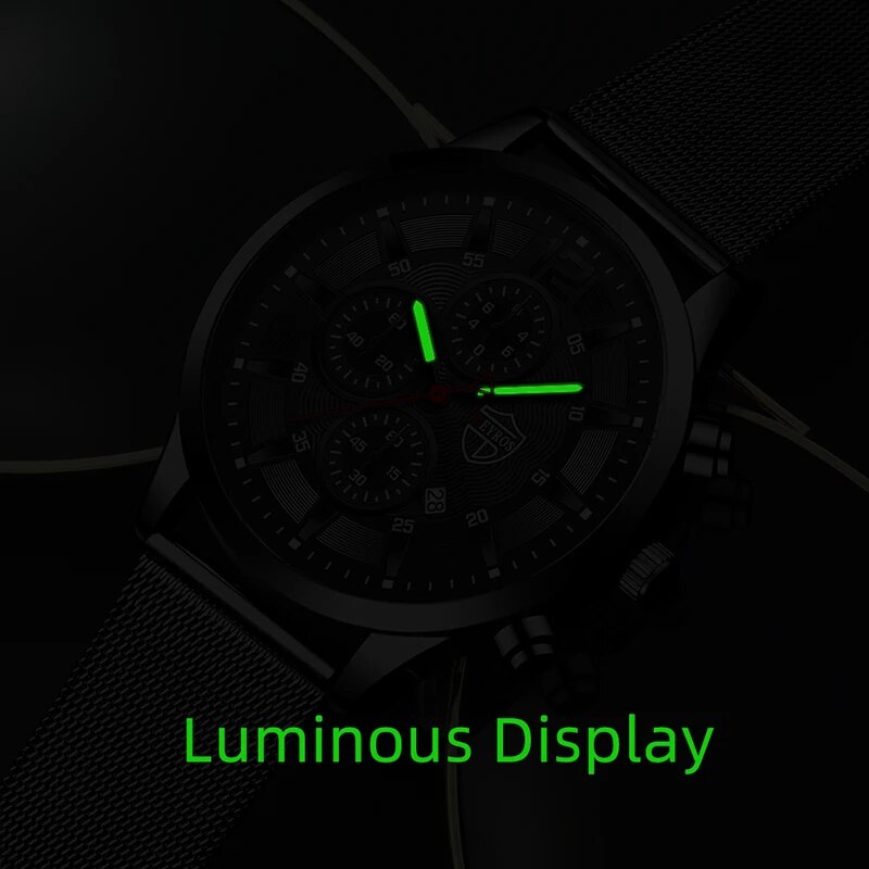 DEYROS moda uomo orologi minim - Stainless Mesh Band recensione e prezzo