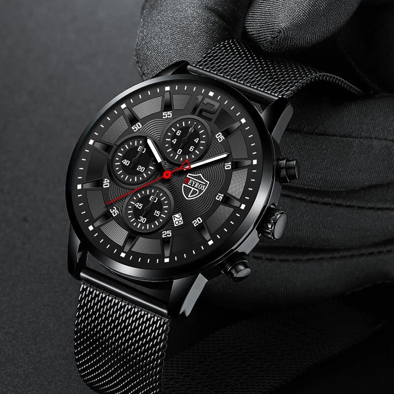 DEYROS moda uomo orologi minim - Stainless Mesh Band recensione e prezzo