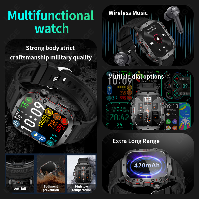 LIGE Outdoor Astuto Della Vigi - Smartwatch Faces recensione e prezzo