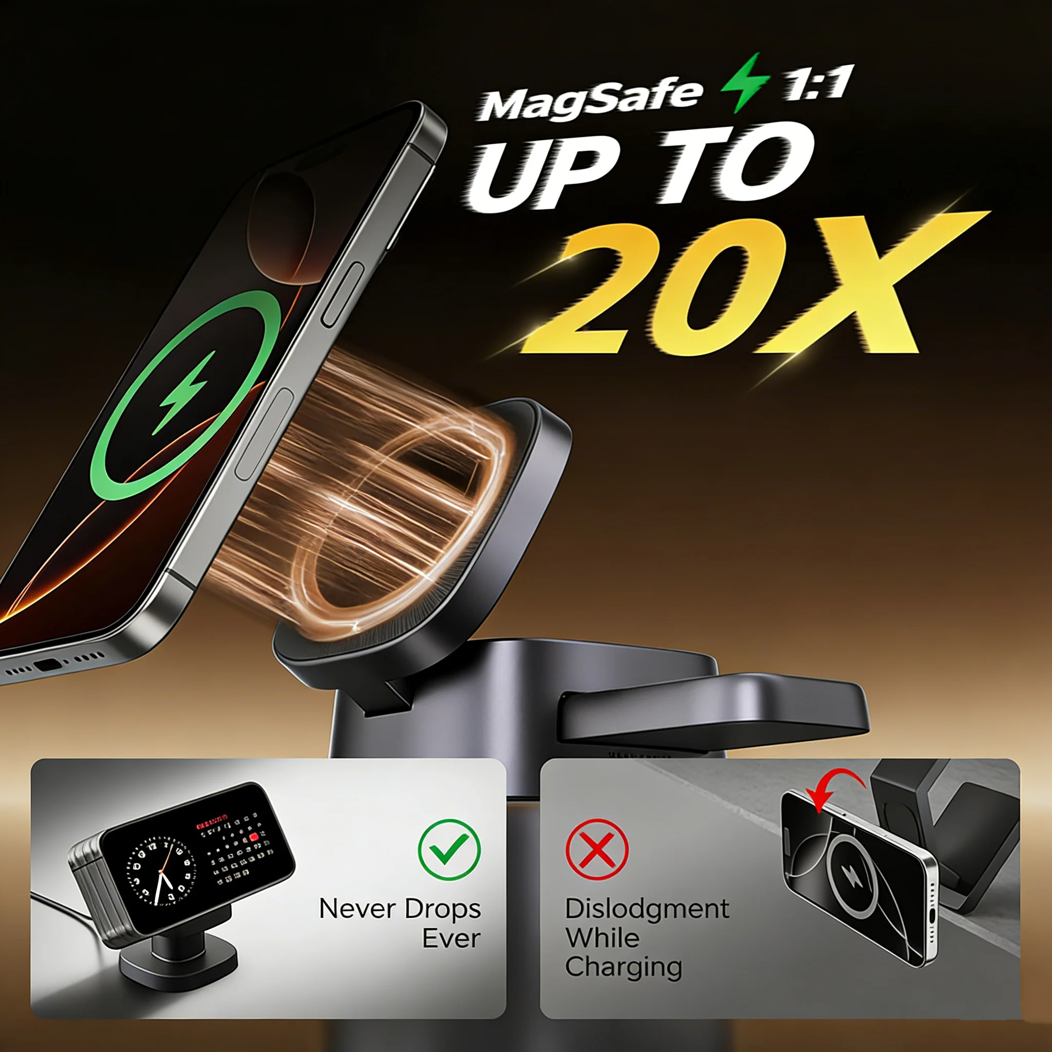 TIMESS Night Light Mashroom Ca - Wireless Charger Watch recensione e prezzo
