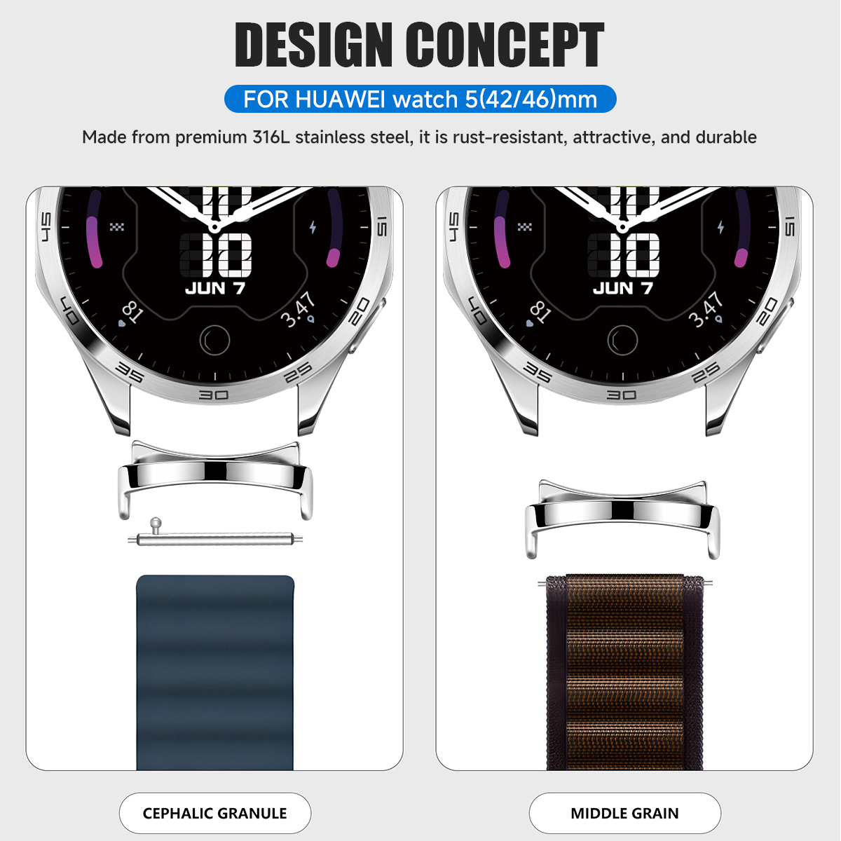 Adattatore da 2 pezzi per Huaw - Smartwatch Band Accessories recensione e prezzo